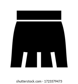 skirt icon or logo isolated sign symbol vector illustration - high quality black style vector icons
