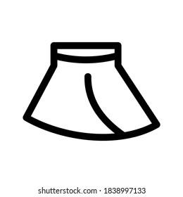 Skirt icon or logo isolated sign symbol vector illustration - high quality black style vector icons
