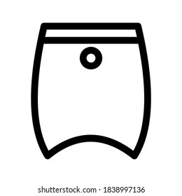 Skirt icon or logo isolated sign symbol vector illustration - high quality black style vector icons
