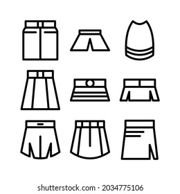 skirt icon or logo isolated sign symbol vector illustration - Collection of high quality black style vector icons
