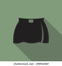 skirt icon a long shadow