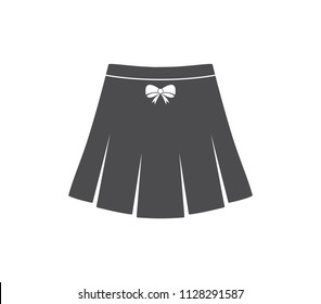 Skirt icon.  Mini skirt vector icon. 