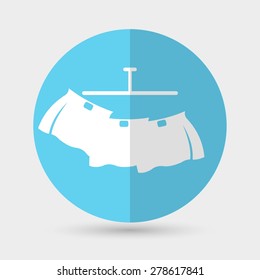 skirt icon on a white background