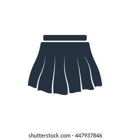 skirt icon on white background