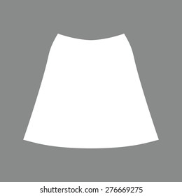 Skirt icon, the silhouette. Menu item in the web design