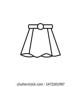 Skirt icon. Simple thin line, outline vector of autumn icons for ui and ux, website or mobile application