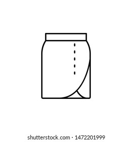 Skirt icon. Simple thin line, outline vector of autumn icons for ui and ux, website or mobile application