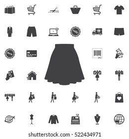 skirt icon. Universal Shop set of icons for web and mobile