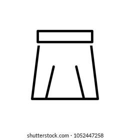skirt icon vector