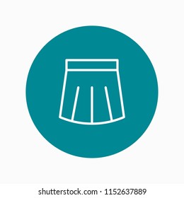 skirt icon vector