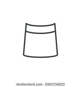 Skirt icon, skirt vector illustration