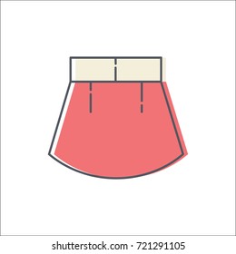 Skirt Icon Vector Illustration