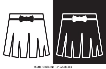 skirt icon. Vector illustration. EPS 10