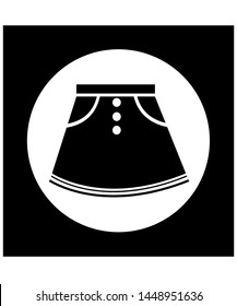 
Skirt Icon vector symbol icon