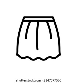Skirt isolated icon design template