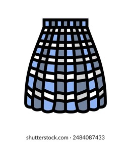 skirt japanese school color icon vector. skirt japanese school sign. isolated symbol illustration