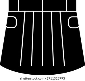 Skirt Line vector Icon Design