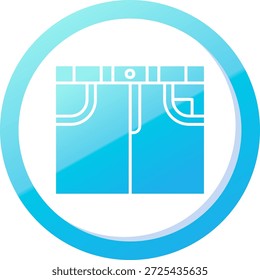 Design de ícone de vetor de linha de saia