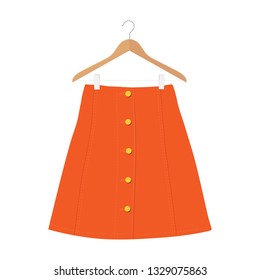 Skirt template, design fashion woman illustration - women skirt