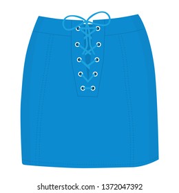 Skirt template, design fashion woman illustration - women skirt