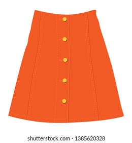 Skirt template, design fashion woman illustration - women skirt