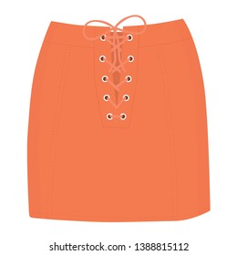 Skirt template, design fashion woman illustration - women skirt