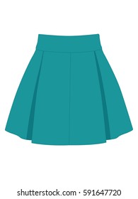 skirt vector blue vector illustration isolated