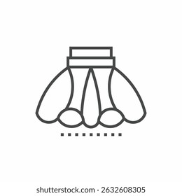Skirt vector collection. Illustration design for business. Stock vector.