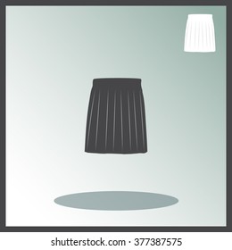 Skirt vector icon.
