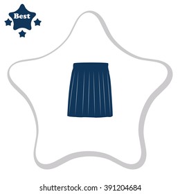 Skirt vector icon.