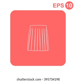 Skirt vector icon.