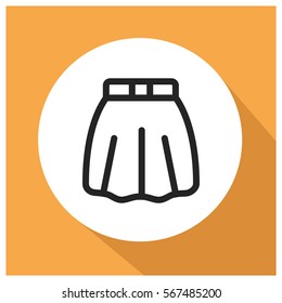 Skirt vector icon