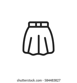 Skirt vector icon
