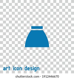 skirt vector icon on an abstract background