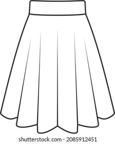 Icono de vector de falda icono de vwctor simple