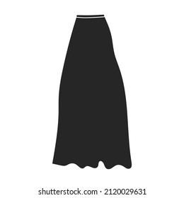 Skirt vector icon.Black vector icon isolated on white background skirt.
