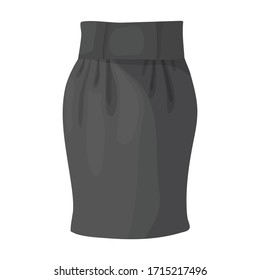 Skirt vector icon.Cartoon vector icon isolated on white background skirt.
