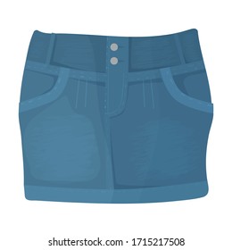 Skirt vector icon.Cartoon vector icon isolated on white background skirt.