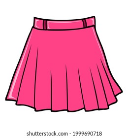 Skirt Vector Illustration Isolated On White Stock Vector (Royalty Free ...