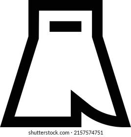 Ilustración Skirt Vector en un fondo transparente.Símbolos de calidad premium.Icono vectorial de trazo para el concepto y el diseño gráfico.