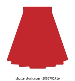 skirt vector red vector illustration isolated