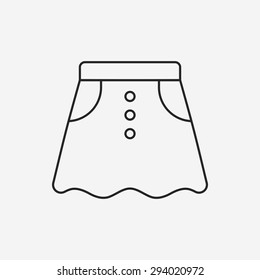 skirts line icon