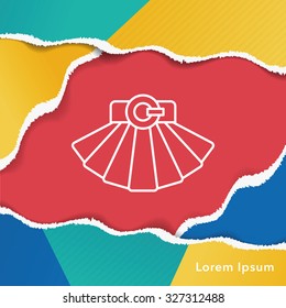 skirts line icon