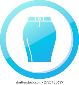 Design de ícone de vetor de linha de saias