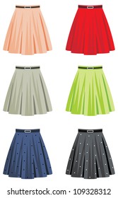 Skirts. vector