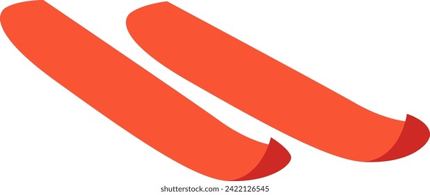 Skis Accessory Icon Vector Illustration