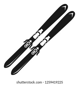 Skis icon. Simple illustration of skis vector icon for web design isolated on white background