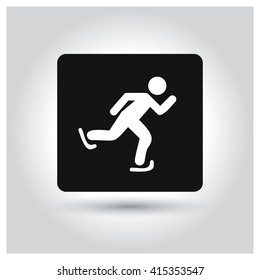 Skis isolated icon. 