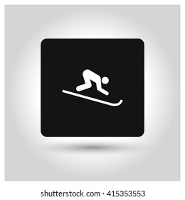 Skis isolated icon. 