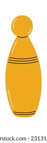 Skittle For Bowling Vector Illustration